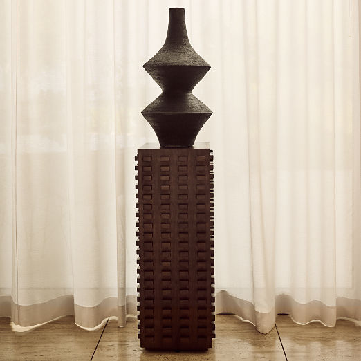 Cabo Black Terracotta Floor Vase